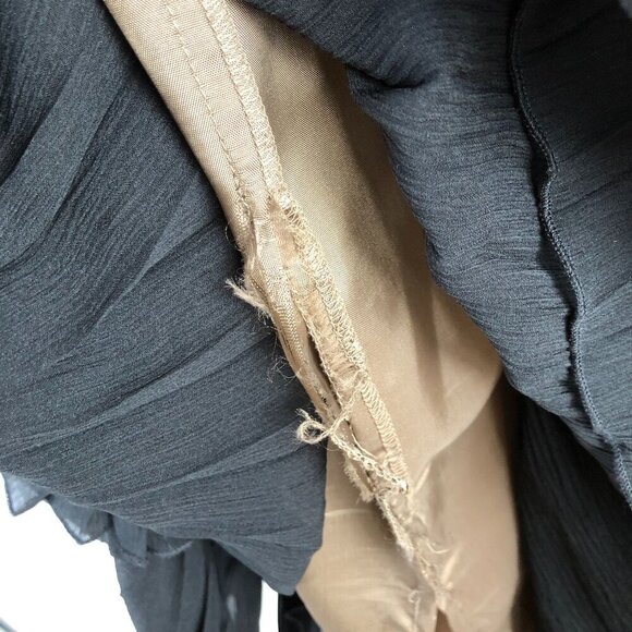 SANDWICH Vintage 90βs Black Silk Reminiscent Art Deco Flapper Sheath Dress EU38 - Picture 15 of 16